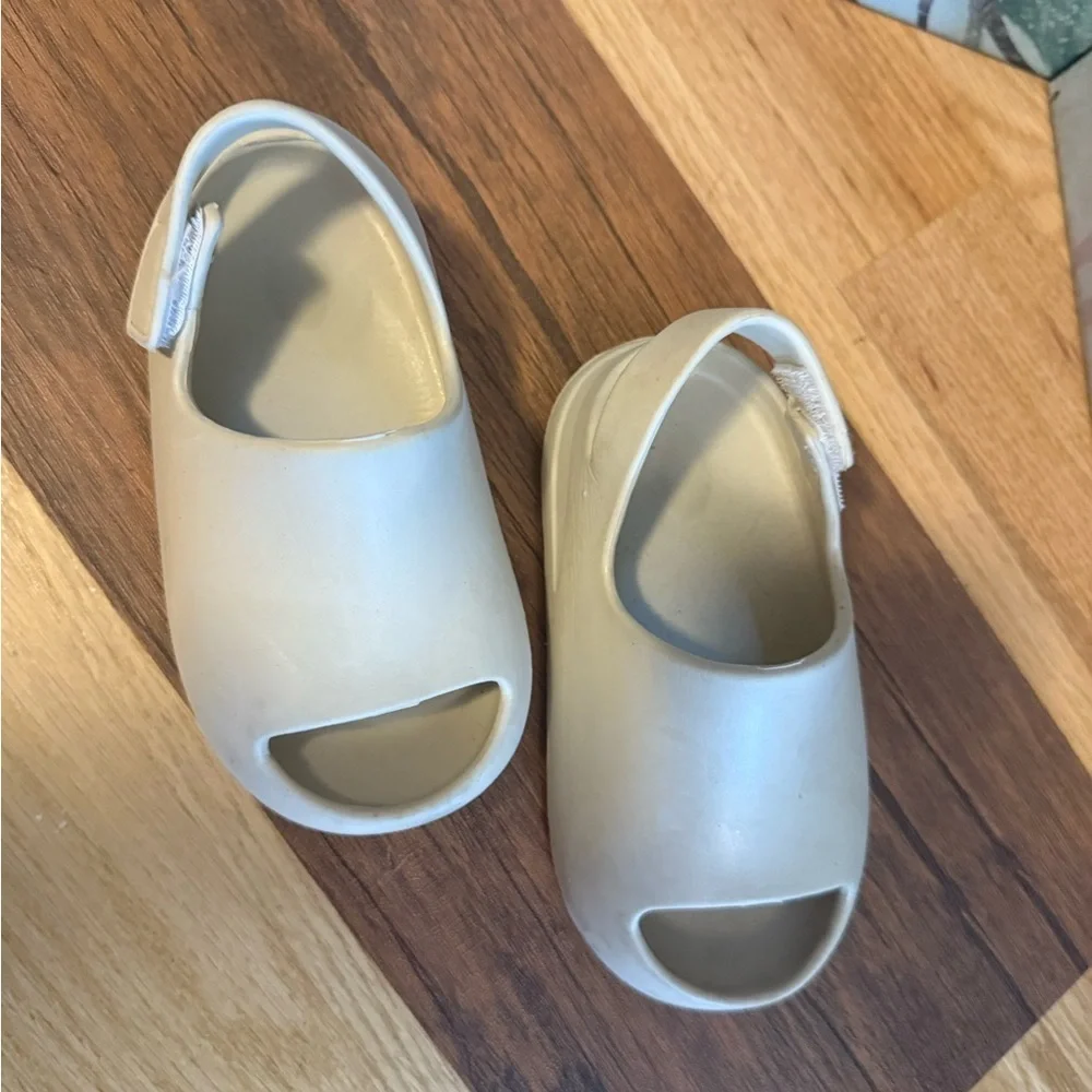 Kids Cream Slip-On Shoes